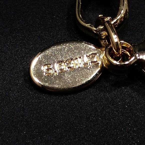 Chico's Pink Crystal Faux Pearl Multi-Strand Chain Necklace, 27 Inches - Picture 8 of 12